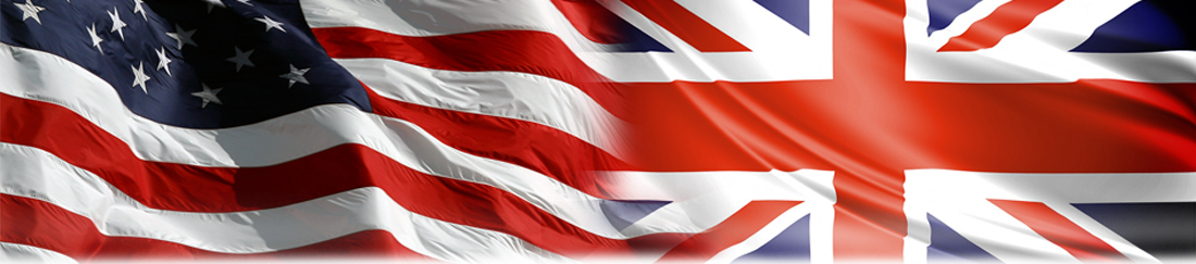 USA and UK flags